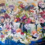 abstract bloemen stilleven