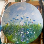 bamboe schaal (beschilderd) 2