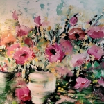 vazen met bloemen