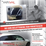 Advertentie autobelettering