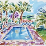 Garden palm view