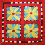 bloemen in het morgenrood