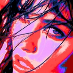 Digital art 'colorful woman'