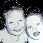 Portret '2 kiddies'