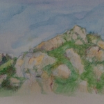 uitzicht op bergen in Saint Martin de Vesubie