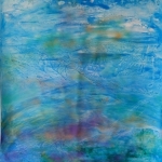 05. Acrylic painting. Banner. Water and Life.