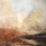Abstractie van heuvel landschap