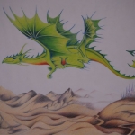 Draak boven de bergen