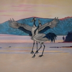 Verliefde kraanvogels