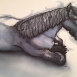 Liggend Zeeuws Paard