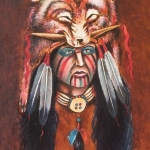 Indian with Wolfheaddress