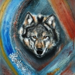 Wolf with the Orange Eyes