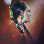 Native Lady In Profile