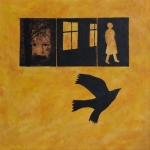 Later hoorde ik de vleugels van de vertrekkende vogel......