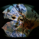 digitale compositie wintervrouw