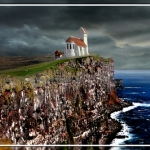 Digitaal schilderij Kirke til Håvet