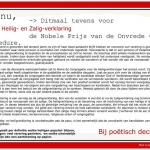 Voordracht.