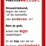 Machtswellust.