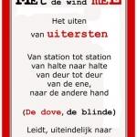Met de wind mee.