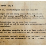 Verloren tijd.