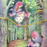 Nijlpaardje op touw