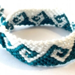 Armbandje macramé Greek Wave Sn/Dt