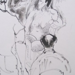 atelierscene met model 1