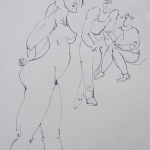 atelierscene met model 2