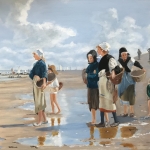 De oester verzamelaars Cancale (studie)