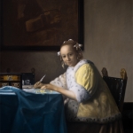 Dame die een brief schrijft - Vermeer door mvc