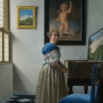 Vrouw aan klavecimbel - Vermeer door mvc