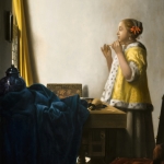 Woman with a Pearl Necklace - Vermeer by mvc