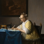 Dame die een brief schrijft - Vermeer door mvc