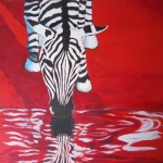 Zebra in Red