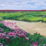 Texel - De Slufter in bloei.