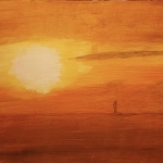 Zonsondergang op Goeree Overflakkee