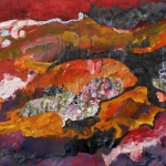 night´s garden with butterflies