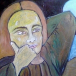 Op het donkere strand