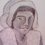 Jonge vrouw in Klederdracht