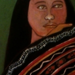 Indian girl with blanket