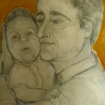 Mijn Vader en mijn zus in 1966