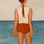 Meisje op het strand