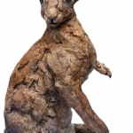 Haas met opgetrokken poot