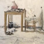 kamer met tafel en stoel