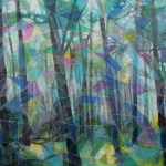 Het licht breekt stilletjes in het bos