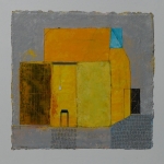 Blauw tafeltje in de schuur (verkocht)