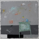 Groen theekastje (verkocht)