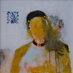 Blauw tegeltje