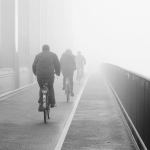 mist op de brug