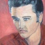 Portret Elvis Presley.